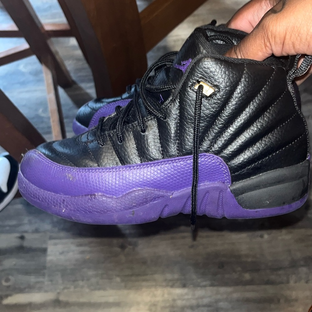 Purple & black Jordan’s